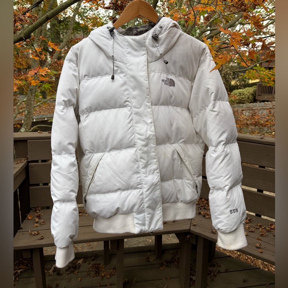 The North Face White Puffer Jacket 550